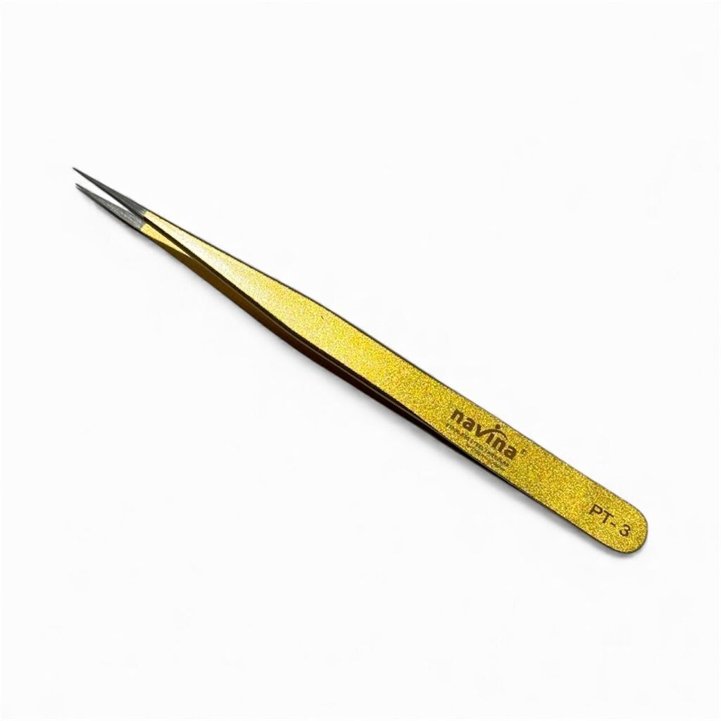 [PL-150050] pinza recta Navina pt-3 dorada