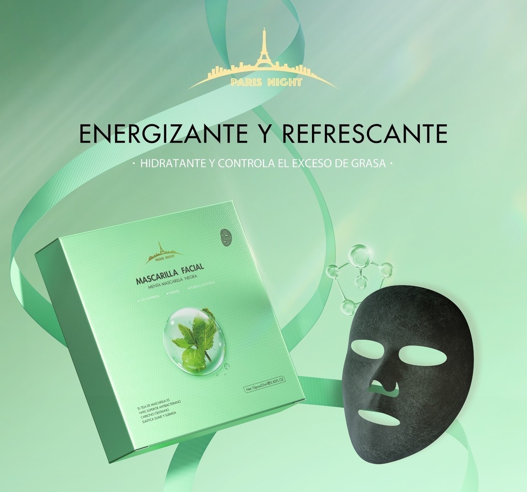 [PL-62102] mascarilla facial menta Paris Night
