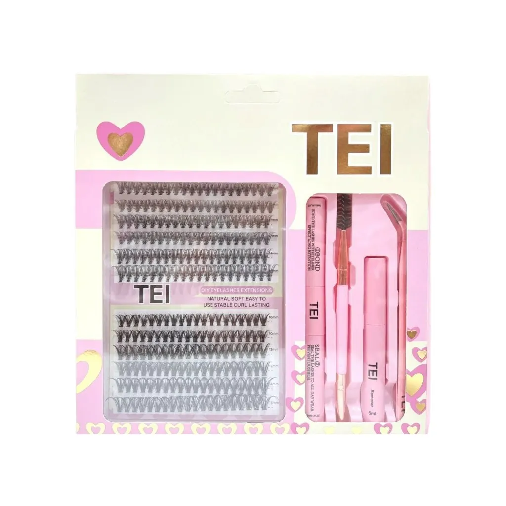 Kit extensiones de pestañas Tei