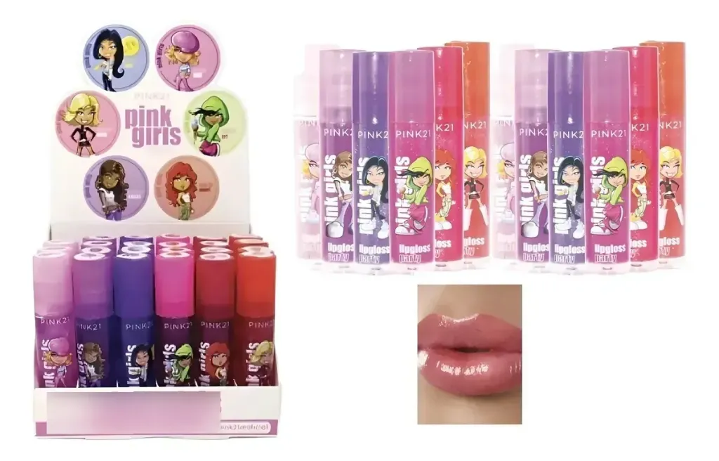 lip gloss pink girls Pink 21