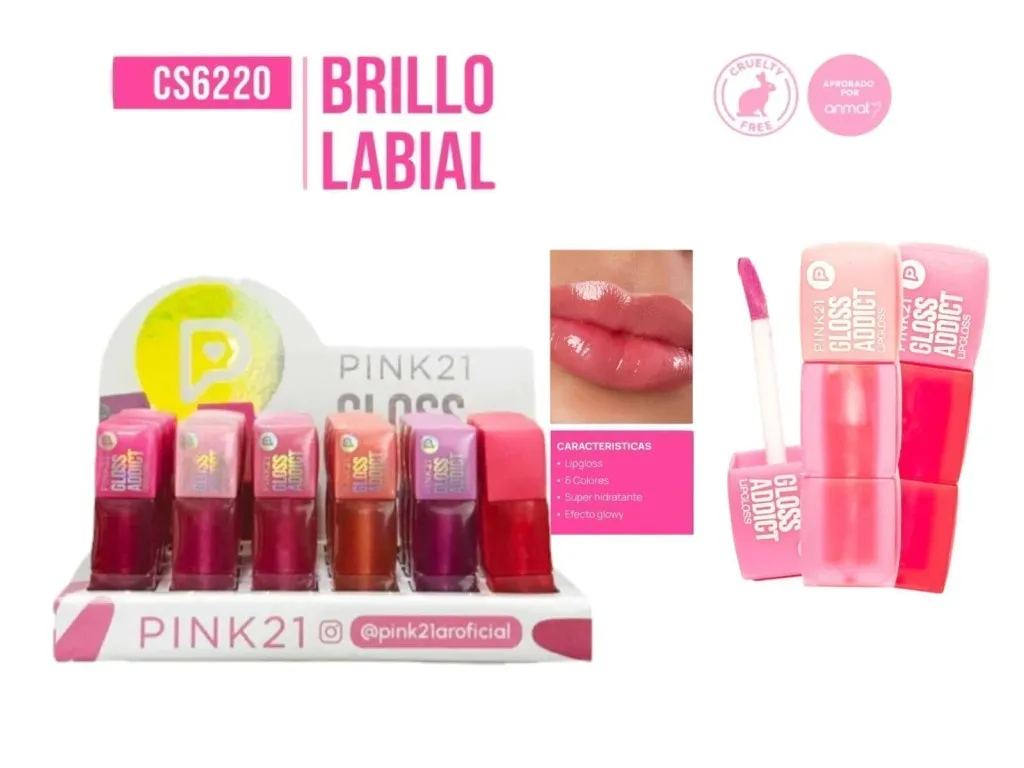 lip gloss glitter gloss addict Pink 21