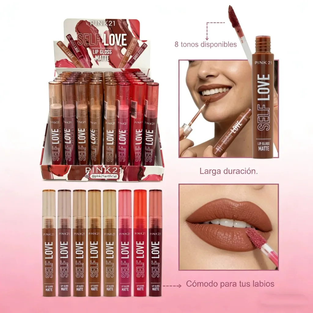 labial matte liquido self love Pink 21
