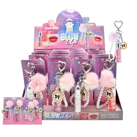 [PM-DR4511] LIP GLOSS CON LLAVERO DEBBY ROSE