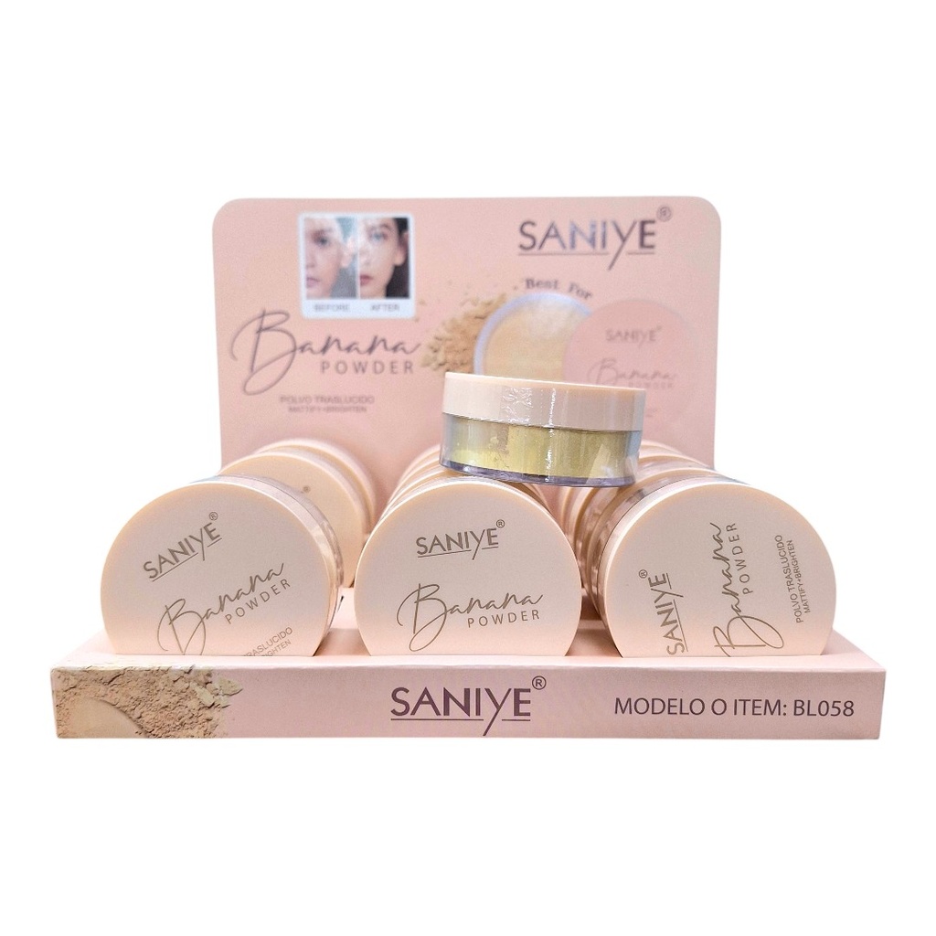 [PM-BL058] POLVO TRASLÚCIDO BANANA POWDER SANIYE