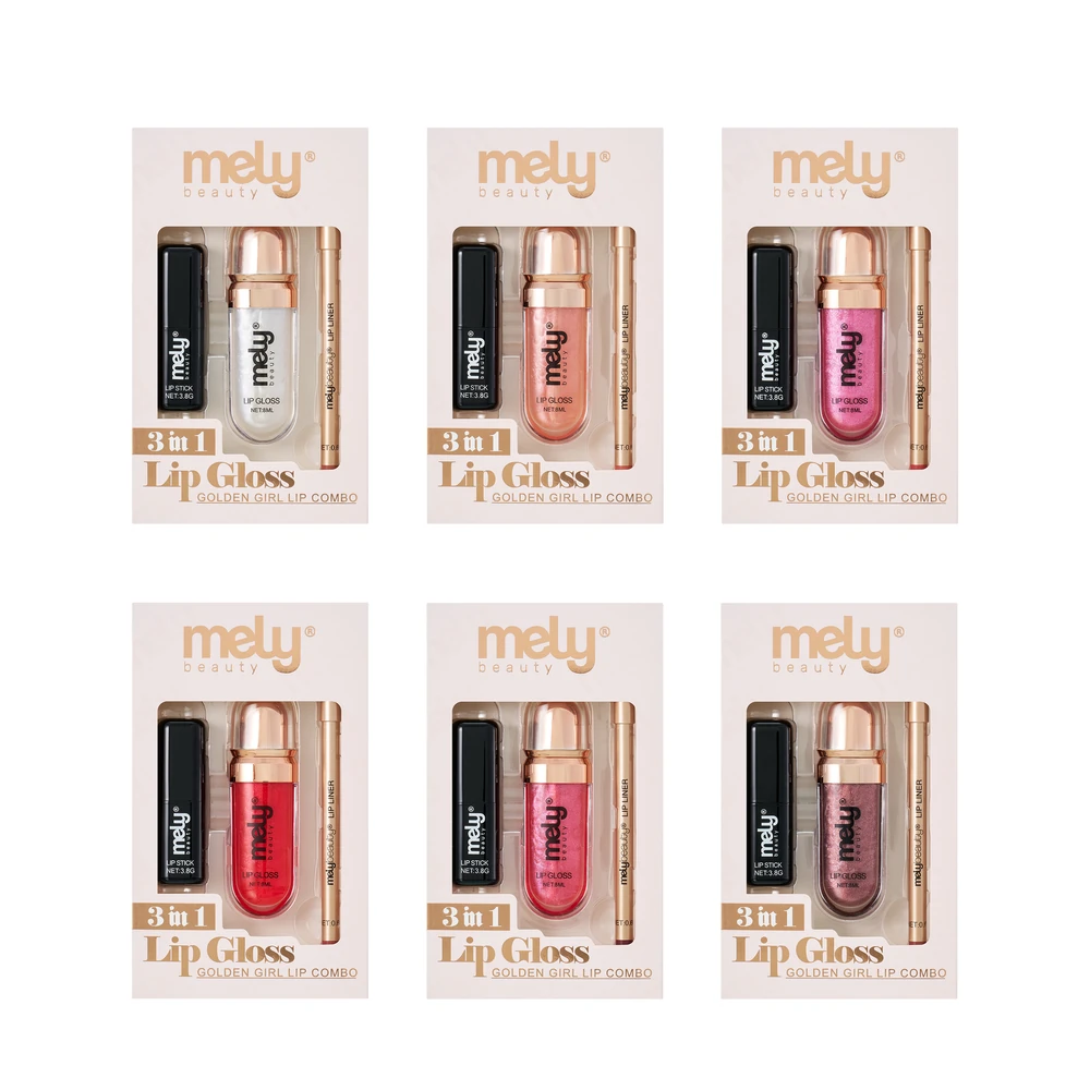 KIT LABIAL GLOSS Y DELINEADOR MELY