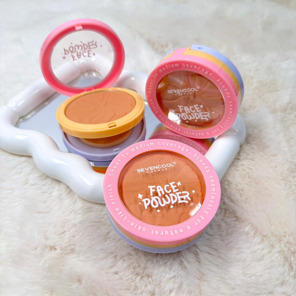 [PY-9200] BASE COMPACTA MATTE FACE POWDER SEVENCOOL___Pack X3