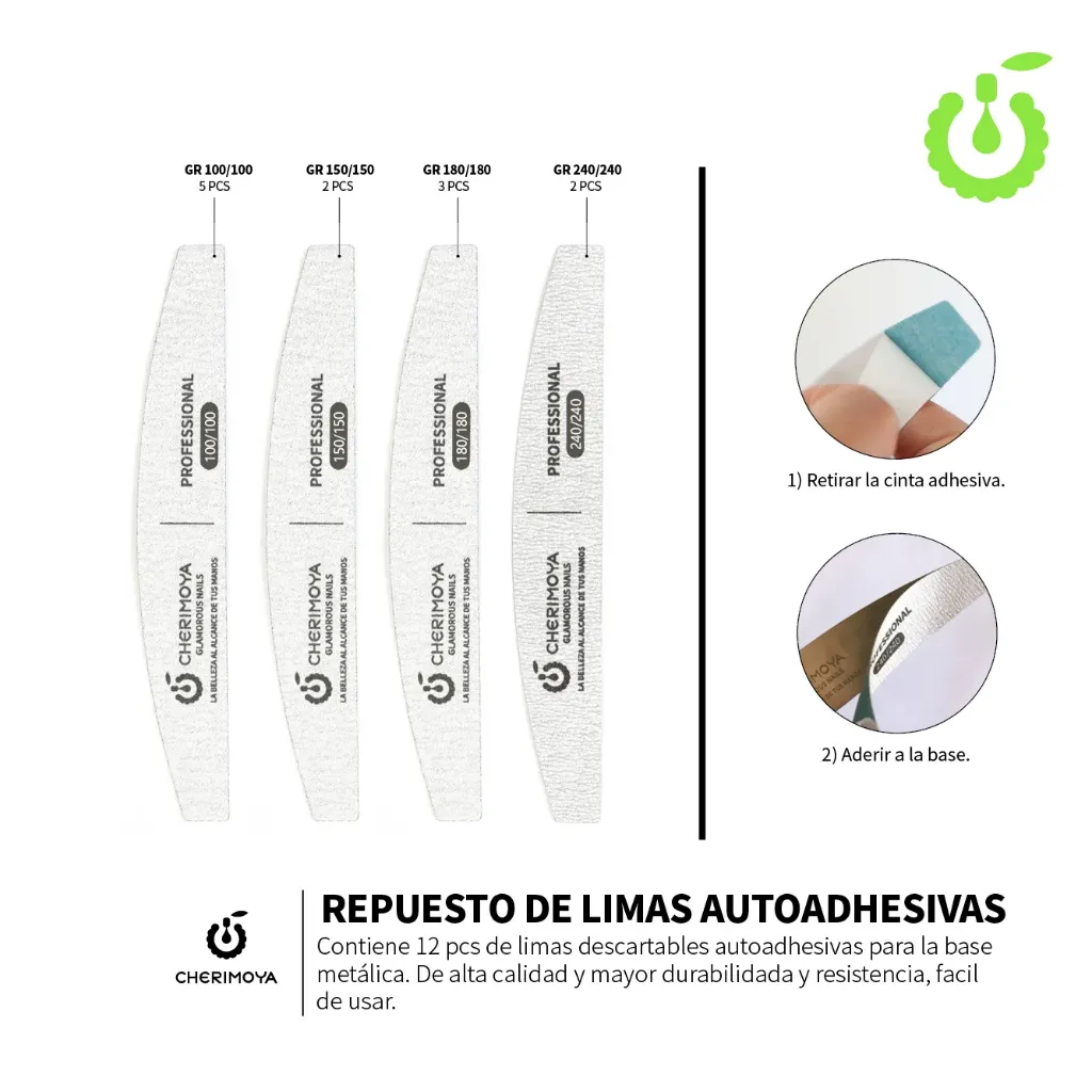 Repuesto descartable para lima metalica Cherimoya ___ PACK X12