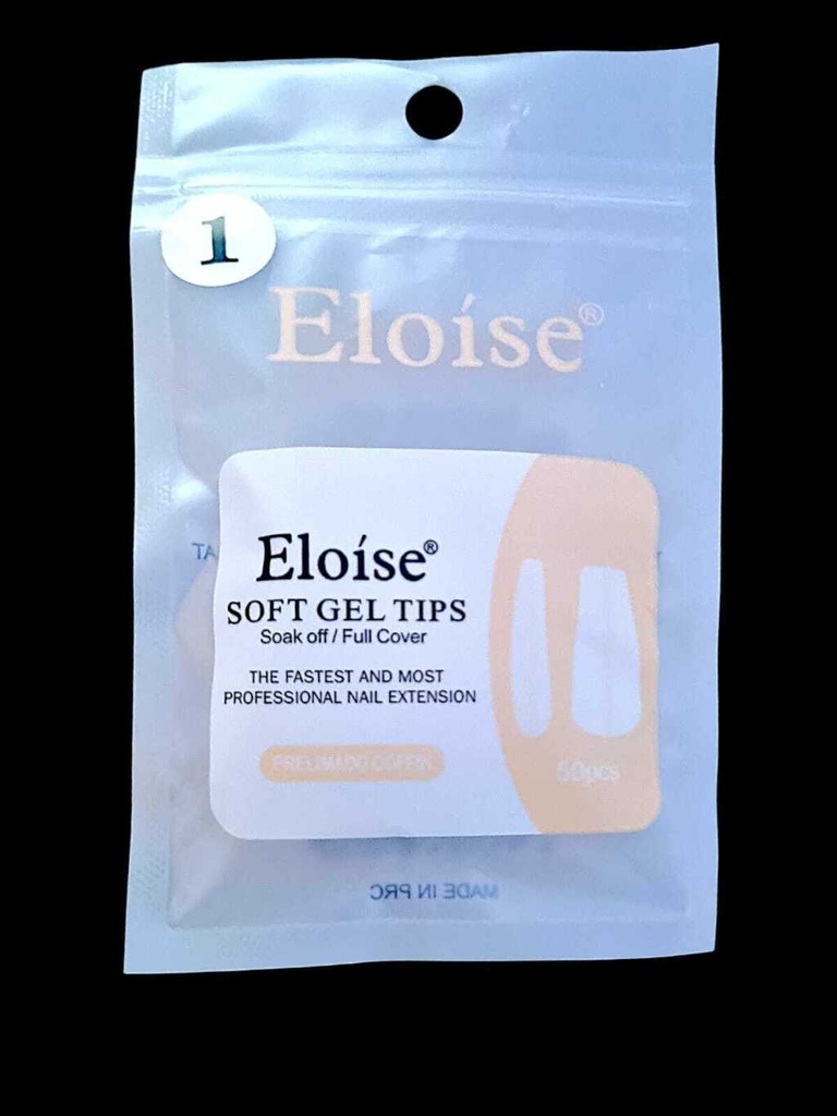 (REPUESTO) TIPS SOFT PRELIMADO COFFIN X50 EN BOLISTA ELOISE___Pack X6