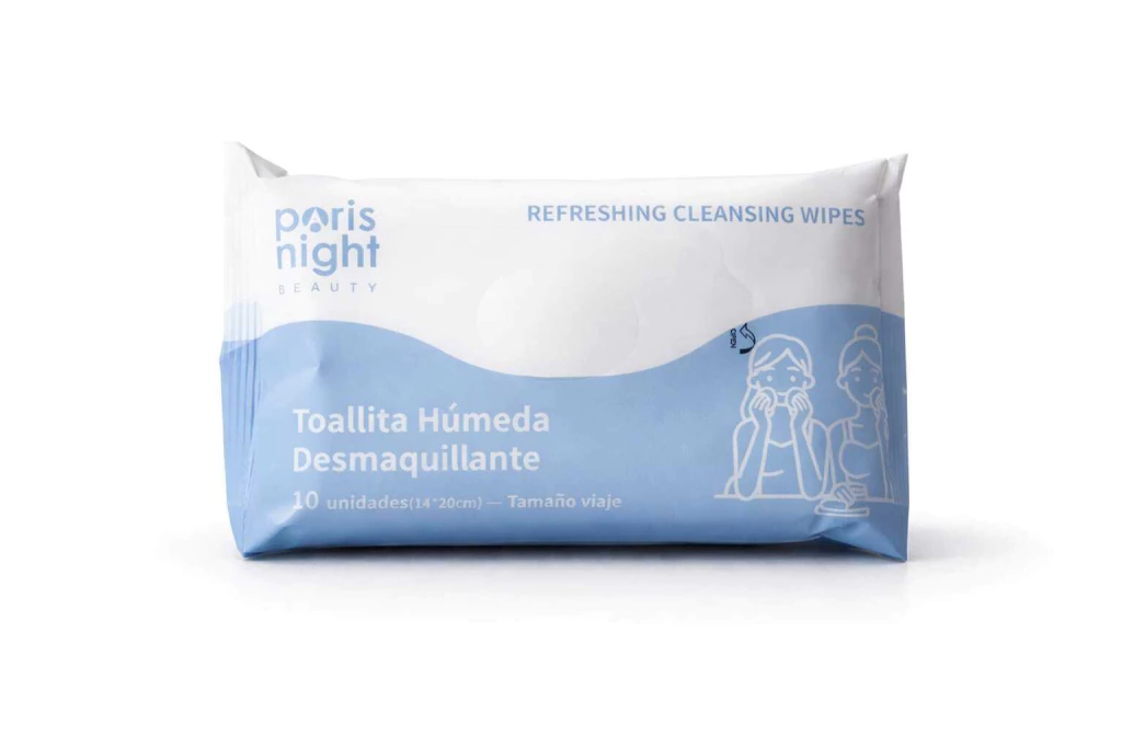 Toallitas humedas desmaquillante x10u PARIS NIGHT