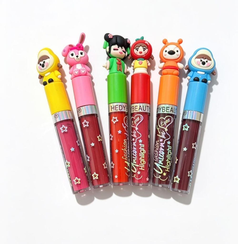 Labial liquido matte MUÑEQUITOS HEDY BEAUTY