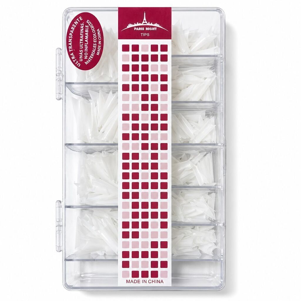 Tips para gel STILLETO BLANCO x500pcs PARIS NIGHT