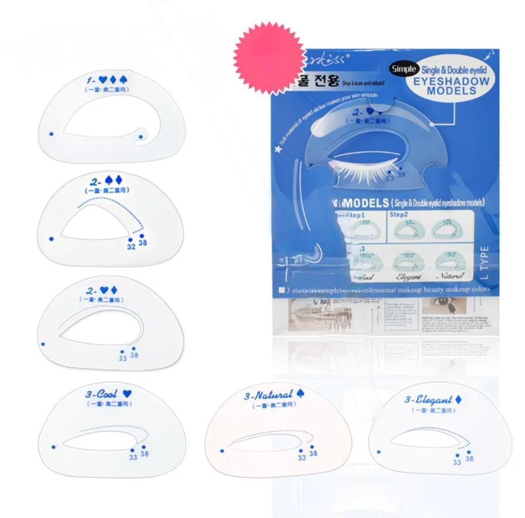 Set de 6 stencil para sombras de ojos MENGXINER