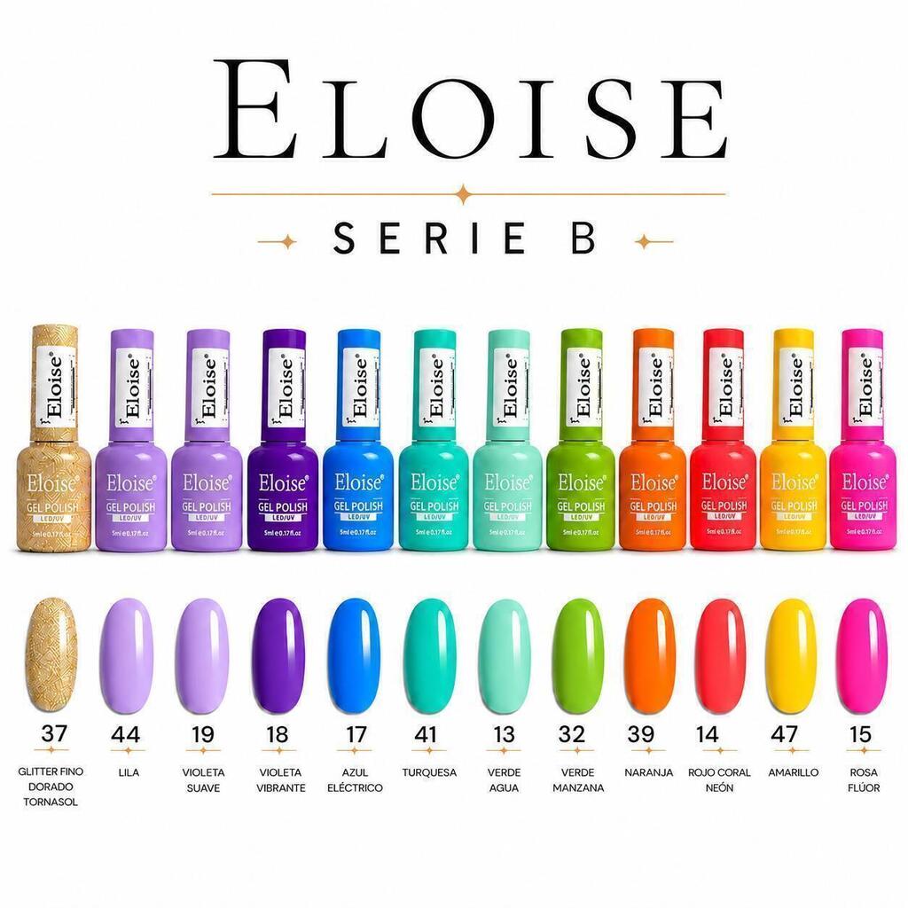 Serie B de 12 esmaltes 5ml ELOISE