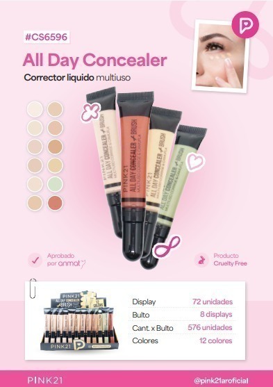Corrector liquido ALL DAY PINK 21