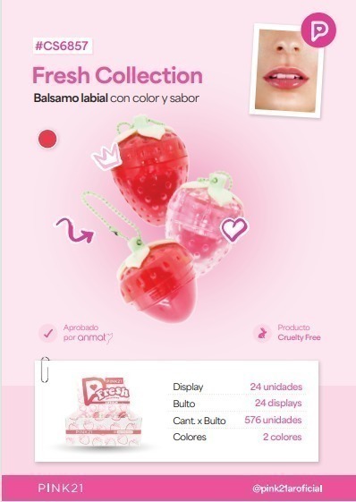 Balsamo labial FRUTILLA PINK 21