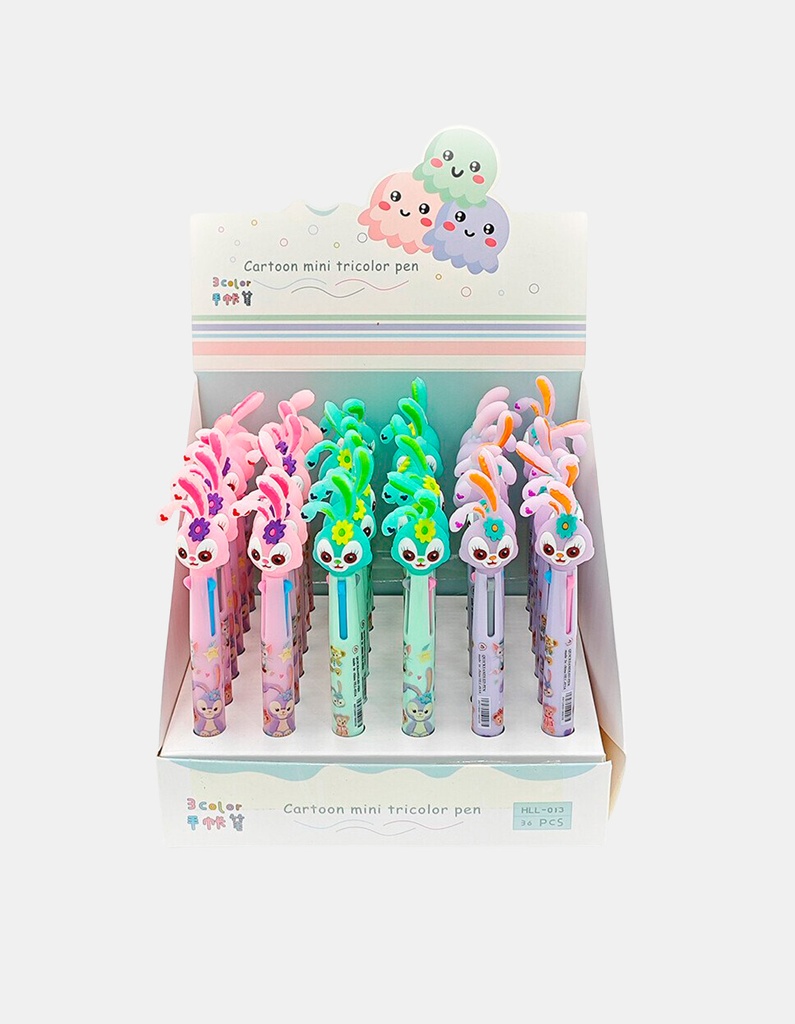 [PP-BA-19003] BOLIGRAFO ANIMADO 3 COLORES