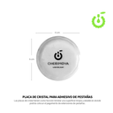 Z- PLACA DE VIDRIO PARA PEGAMENTO  55*8mm ___Pack X12-BH004015