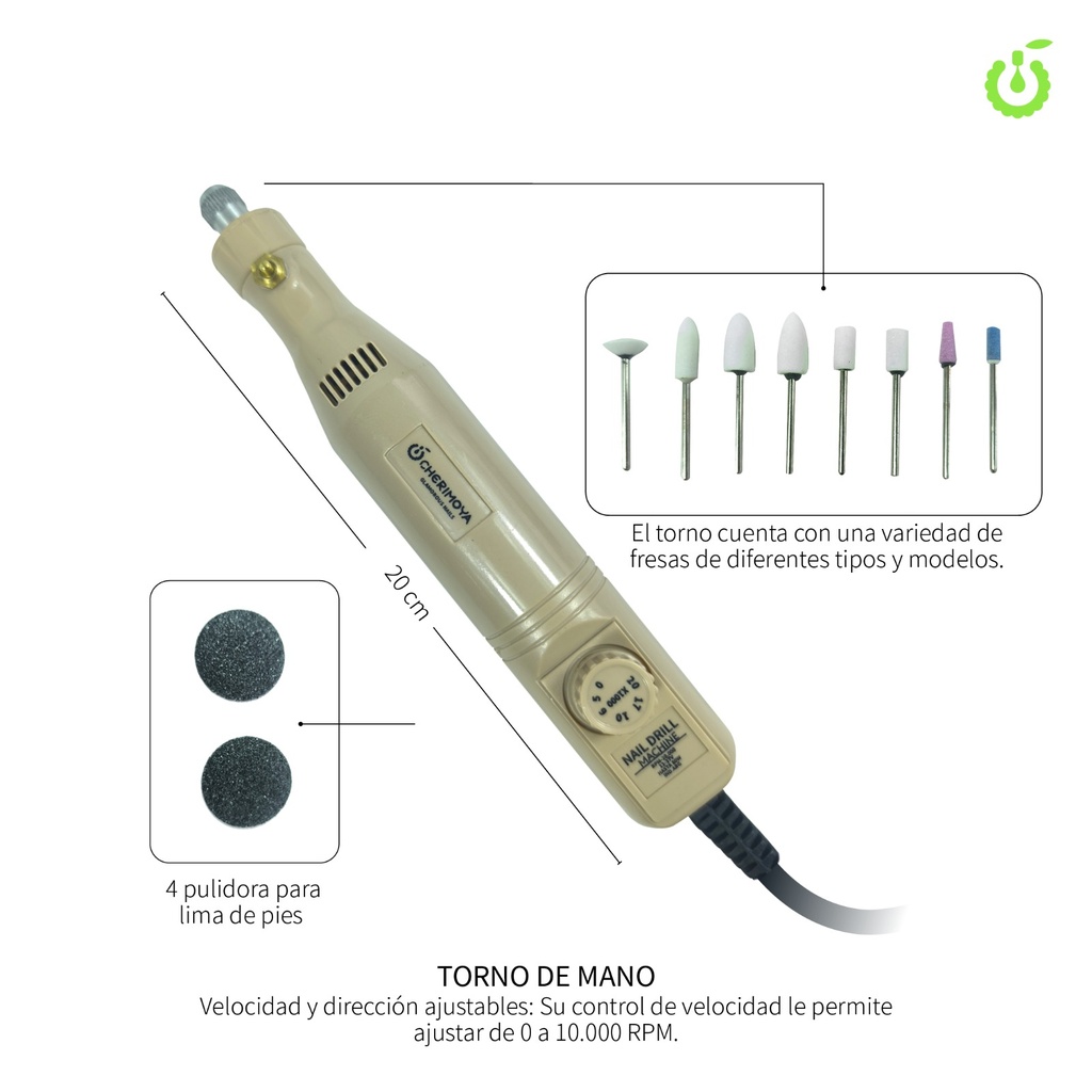 [CH002004] Z -Torno NAIL DRILL Machine para manos y pies ___Pack X6-CH002004