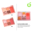 Z -Paleta 2 en 1 Sombra+ Rubor CHERIMOYA ___Pack X12-CHE002