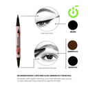 Z -Lapiz delineador + lápiz Cejas MARRON Y NEGRO MIX  CHERIMOYA ___Pack X24 -CHE009