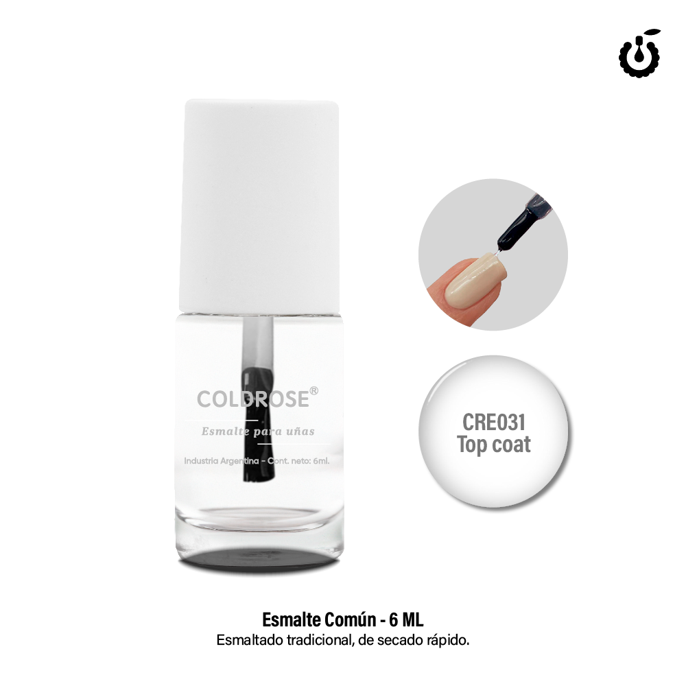 [CREM031] TOP COAT COLDROSE 6ml ___Pack X24  CREM031