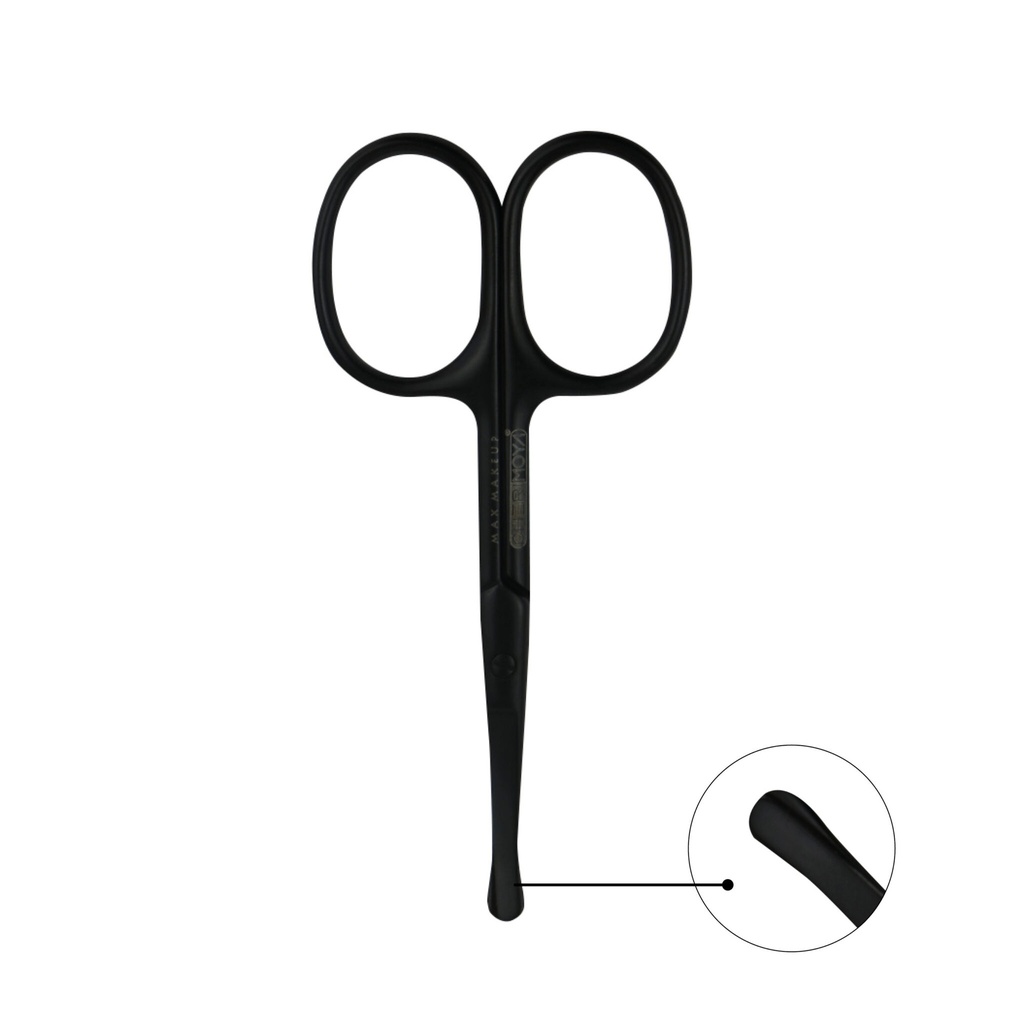 Tijera punta redonda para cortar vello de nasal,oido,ceja (PACK X 12)-BH005215