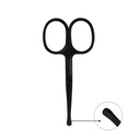 Tijera punta redonda para cortar vello de nasal,oido,ceja ___Pack X12 -BH005215