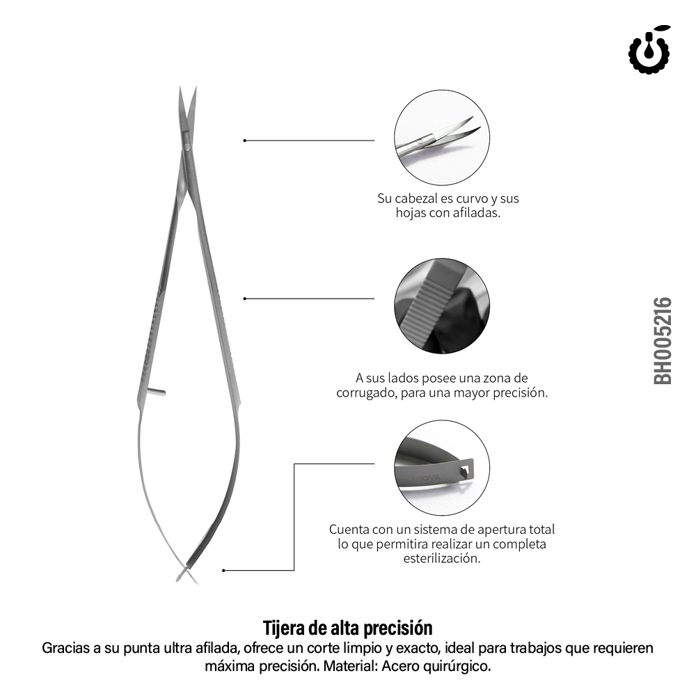 [BH005216] Tijera Alicate corta cuticulas de alta precision prof. ___Pack X12 -BH005216 CH-91