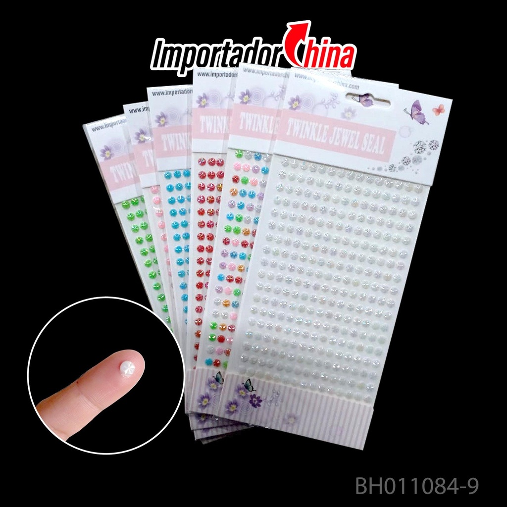 [11084-09] Strass ice flower autoadhesivas ___Pack X12 11084-09