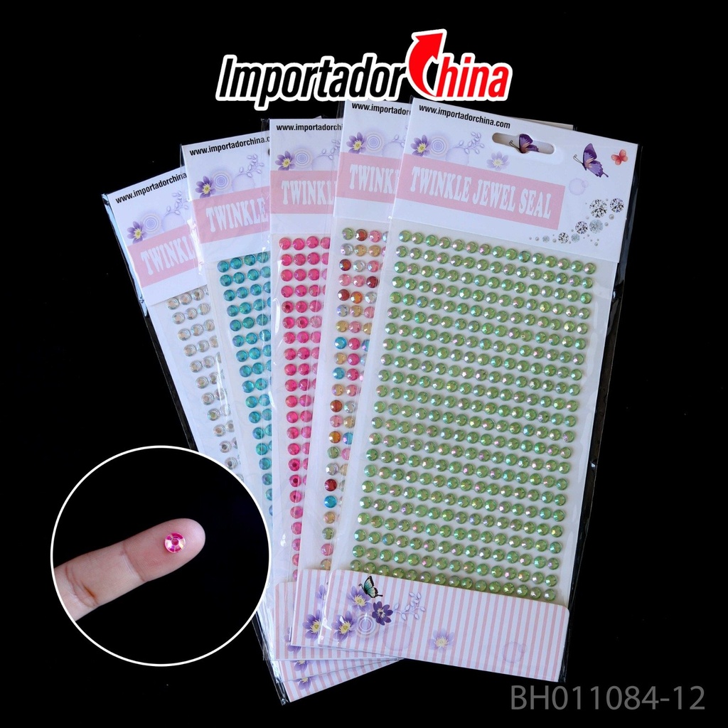 [11084-12] Strass girasol 5mm autoadhesivas ___Pack X12 11084-12