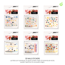 Sticker autoadhesivas surtido flour___Pack X12 CH011087-01