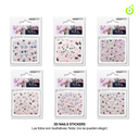 Sticker autoadhesivas surtido Flores, corazon,estrella (pack x12) CH011087-20