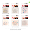 Sticker autoadhesivas surtido flores ___Pack X12 CH011087-26