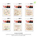 Sticker autoadhesivas surtido dorado ___Pack X12 CH011087-16