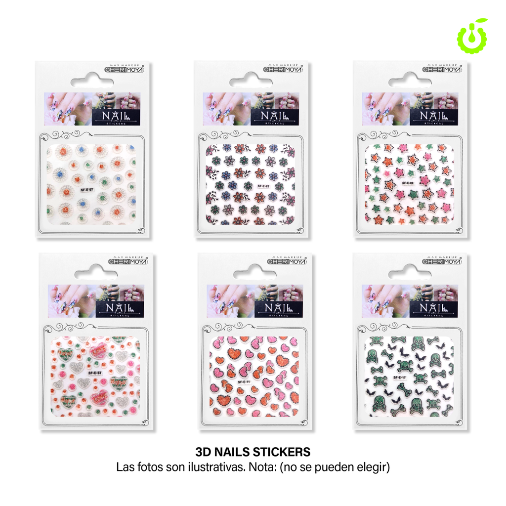 Sticker autoadhesivas surtido c/brillitos___Pack X12 CH011087-02