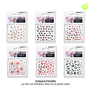 Sticker autoadhesivas surtido c/brillitos___Pack X12 CH011087-02