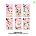 Sticker autoadhesivas grande surtido mariposas tornasolado___Pack X12 CH011087-35