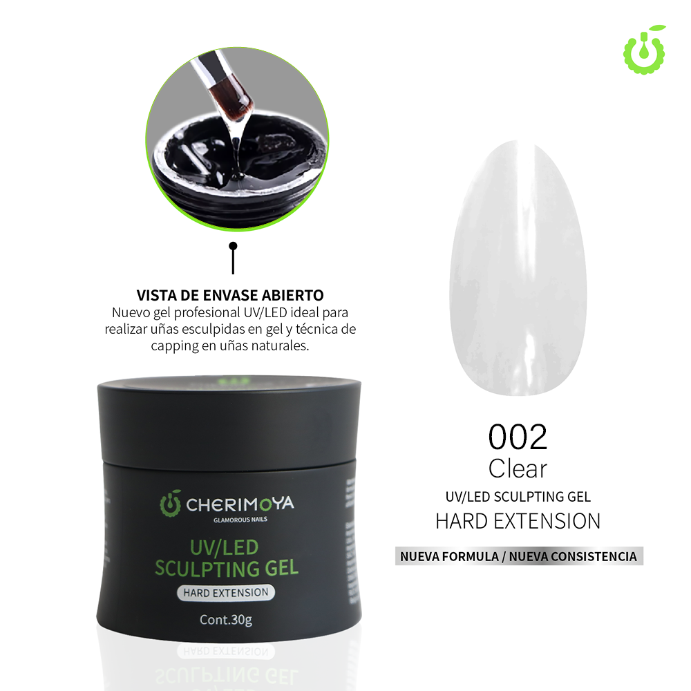 Sculpting gel UV/LED  30ml  COLOR CLEAR #002 ___Pack X6CH110-02 CH-92
