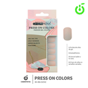 Press on nails oval velvet 24pcs (pack x12) -BH001207-1/BH-88A-SH542