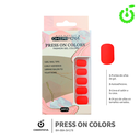 Press on nails oval velvet 24pcs (pack x12) -BH001207-1/BH-88A-SH178