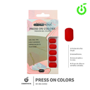 Press on nails oval velvet 24pcs (pack x12) -BH001207-1/BH-88A-SH002
