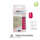 Press on nails oval brillo 24 pcs (pack x12) -BH001207 /BH-88A-YS392