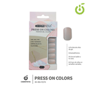 Press on nails oval brillo 24 pcs (pack x12) -BH001207 /BH-88A-YS378