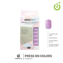 Press on nails oval brillo 24 pcs (pack x12) -BH001207 /BH-88A-YS277