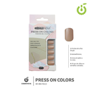 Press on nails oval brillo 24 pcs (pack x12) -BH001207 /BH-88A-YS212