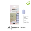 Press on nails oval brillo 24 pcs (pack x12) -BH001207 /BH-88A-YS198