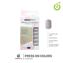 Press on nails oval brillo 24 pcs (pack x12) -BH001207 /BH-88A-YS189