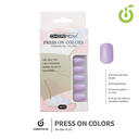 Press on nails oval brillo 24 pcs ___Pack X12 -BH001207 /BH-88A-YS141