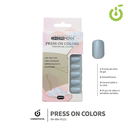 Press on nails oval brillo 24 pcs ___Pack X12 -BH001207 /BH-88A-YS121