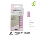 Press on nails oval brillo 24 pcs (pack x12) -BH001207 /BH-88A-YS118